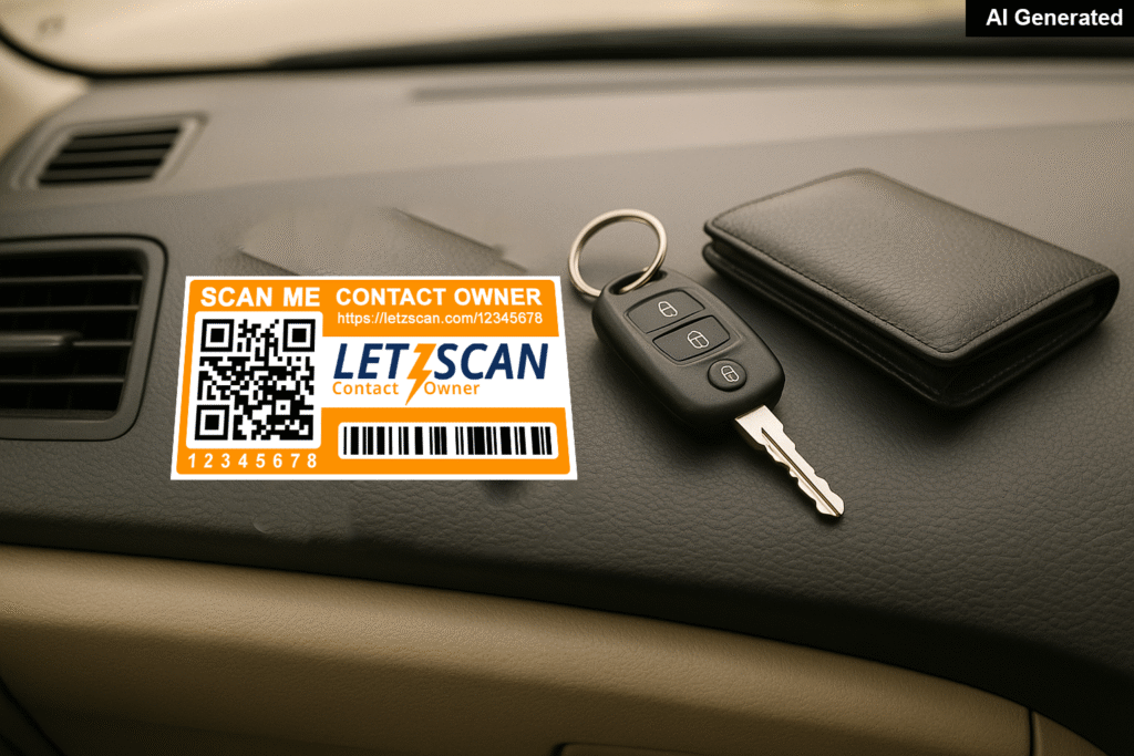 Car Sampark Parking tag for free